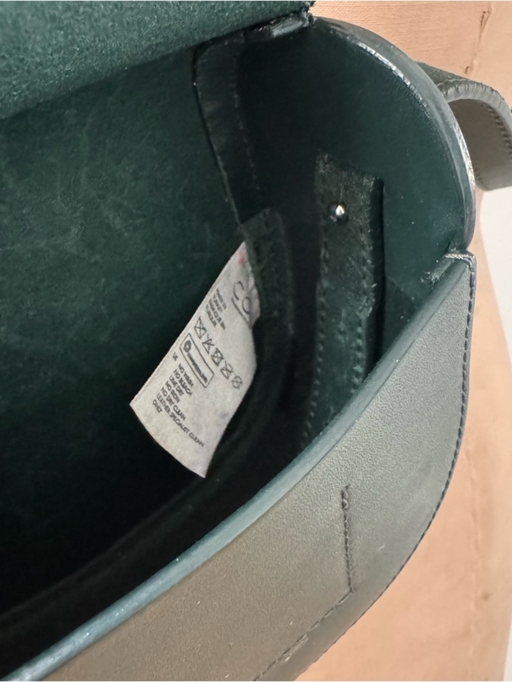 COS Dark Green Crossbody Leather Saddle Bag - Picture 12 of 16